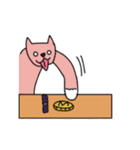猫と一緒に - Pink（個別スタンプ：10）