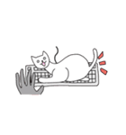 猫と一緒に - Pink（個別スタンプ：12）