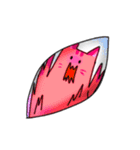 猫と一緒に - Pink（個別スタンプ：13）