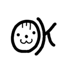 もじ文字あいさつ2（個別スタンプ：4）