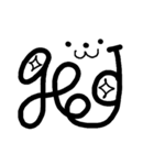 もじ文字あいさつ2（個別スタンプ：8）