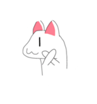 しろい、ねこ（個別スタンプ：7）