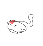 しろい、ねこ（個別スタンプ：13）