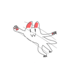 しろい、ねこ（個別スタンプ：14）