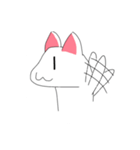 しろい、ねこ（個別スタンプ：17）