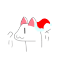 しろい、ねこ（個別スタンプ：22）