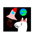 しろい、ねこ（個別スタンプ：24）