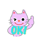 にゃにゃんこちゃん（個別スタンプ：3）