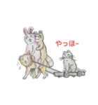 rabbit   and  sheep（個別スタンプ：4）