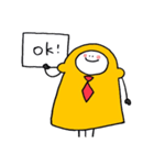 肩パットおばけくんのゆかいなスタンプ（個別スタンプ：26）