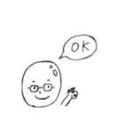 ぼうず頭（個別スタンプ：3）