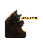 黒猫ラックのユルい日々（個別スタンプ：16）