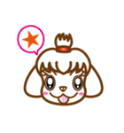 マルチーズの女の子（個別スタンプ：1）
