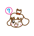 マルチーズの女の子（個別スタンプ：3）