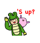 あいうえおフォニックス 毎日の英語！（個別スタンプ：1）