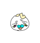顔面で感情を伝えたい。ホイップいんこ（個別スタンプ：1）