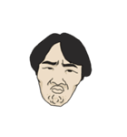 顔でリアクションを取る人達（個別スタンプ：1）