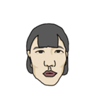 顔でリアクションを取る人達（個別スタンプ：2）