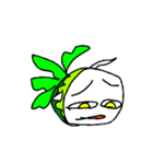 顔面で伝えたいこの感情。野菜のカブ（個別スタンプ：4）