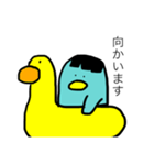 前髪ペンギン（個別スタンプ：8）