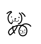 もじ文字いぬ（個別スタンプ：6）