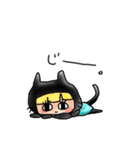 黒猫頭巾ちゃんと愉快な仲間たち（個別スタンプ：14）