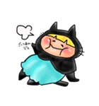 黒猫頭巾ちゃんと愉快な仲間たち（個別スタンプ：25）