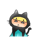 黒猫頭巾ちゃんと愉快な仲間たち（個別スタンプ：35）