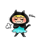 黒猫頭巾ちゃんと愉快な仲間たち（個別スタンプ：36）