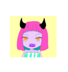 パッツン小悪魔ちゃん（個別スタンプ：6）