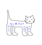 猫からのアンケート（個別スタンプ：2）