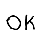 落書き文字スタンプ（個別スタンプ：1）