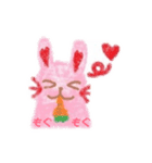 ほわほわうさぎぃのスタンプ（個別スタンプ：4）