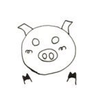シロクロ不思議動物（個別スタンプ：6）