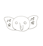 シロクロ不思議動物（個別スタンプ：12）