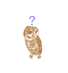 おしゃれなフクロウスタンプ（個別スタンプ：15）