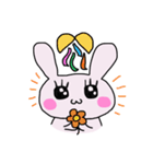 おめめぱっちりうさ子（個別スタンプ：6）