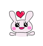 おめめぱっちりうさ子（個別スタンプ：7）