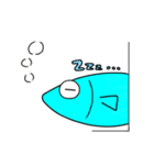 おさかなさん 〜みずいろver〜（個別スタンプ：4）