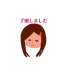 ガール ガール ガール（個別スタンプ：1）