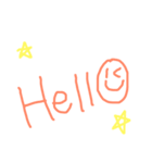 顔入り手書き文字☺︎（個別スタンプ：4）