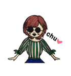 グラサンのお姉さん（個別スタンプ：27）