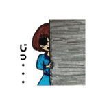 グラサンのお姉さん（個別スタンプ：35）