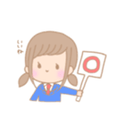 女子高生用のスタンプ（個別スタンプ：1）