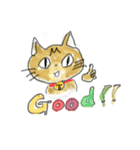 茶トラ猫でんスタンプ（個別スタンプ：4）