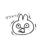 モノクロうさすけ by ぎゃらんどぅ（個別スタンプ：5）