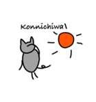 ローマ字でシンプルな日常あいさつ（個別スタンプ：3）
