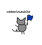 ローマ字でシンプルな日常あいさつ（個別スタンプ：11）