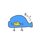 へんな青いトリ（個別スタンプ：11）