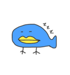 へんな青いトリ（個別スタンプ：16）